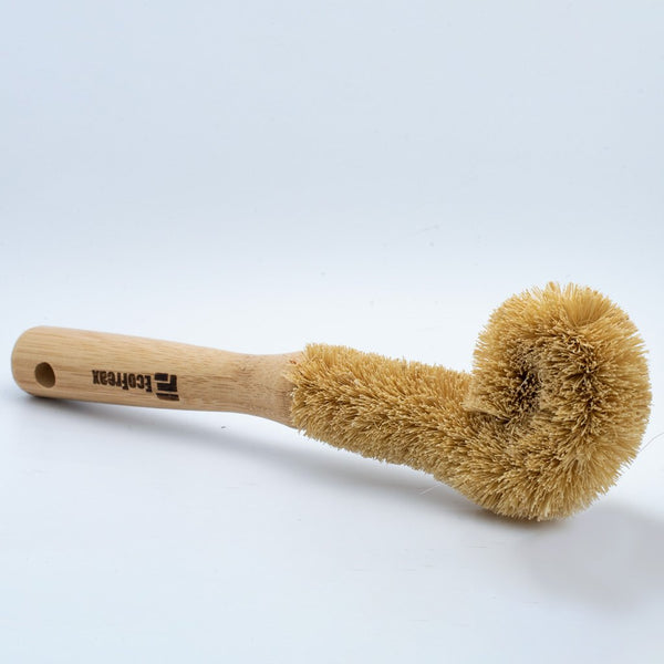 wooden handle bottle brush - sisal bristles