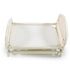 White Rattan Wicker Doll Bed