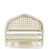 White Rattan Wicker Doll Bed