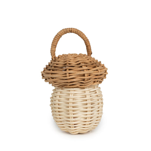 hand woven natural rattan rattle