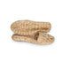 woven natural straw slippers