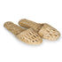 woven natural straw slippers