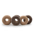 natural wood donut snack bag clip (set of 3)