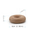natural wood donut snack bag clip (set of 3)