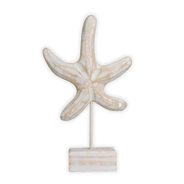 coastal nautical wooden decor starfish sculpture wholesale