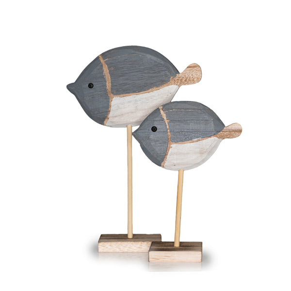 handmade wooden fish sculpture nautical decor