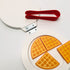 wooden toy waffle maker pretend play