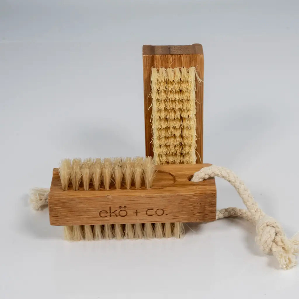 Double Sided Wooden Nail Brush | Elegance Natural Skin Care